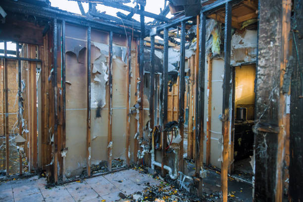 Professional Emergency Fire Cleanup technician working in Lebanon, NJ